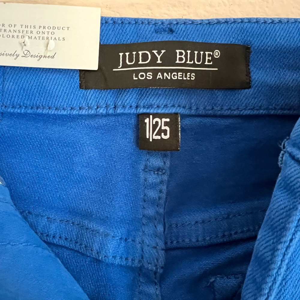 NWT Judy Blue Women’s Tummy Control Cobalt Blue Stretchy Skinny Jeans SZ 1/25 - Picture 2 of 15